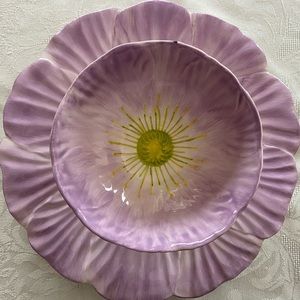 🌸Matching, Hors d’Oeuvre plate & bowl 🌸